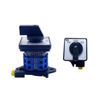 YMW26 LW26-25/2 DIN Rail FWD-Stop-REV Changeover Rotary Cam Switch 25A 690V Selector Silver Control electronic starter LW28(FWD-Stop-REV)