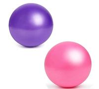 YMWALK Pilates Ball, 2 PCS 25cm Small Exercise Ball, Mini Soft Pilates Ball Antiscivolo Anti Burst Gym Fitness Ball perfetta per pilates, yoga, core training e terapia fisica (viola e rosa)
