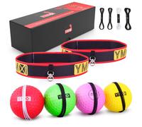 YMX BOXING Ultimate Reflex Ball Set - 4 React Reflex Ball piÃ¹ 2 Adjus