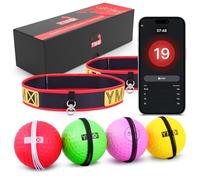 YMX BOXING Ultimate Set Reflex Ball - 4 React Ball Plus 2 Fasce Regolabili, Ideale per Timing, Precisione, Focus e Formazione di Coordinazione Occhi per Boxe, MMA e Krav Mega
