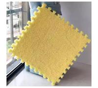 YMXBHN Tappetino da Gioco in Schiuma Eva 72 Pezzi 30X30 Cm Morbidi Tappetini Puzzle Ad Incastro Facili da Installare per Soggiorno, Cameretta dei Bambini E Sala Giochi,Giallo