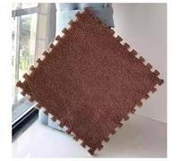 YMXBHN Tappetino da Gioco in Schiuma Eva 72 Pezzi 30X30 Cm Morbidi Tappetini Puzzle Ad Incastro Facili da Installare per Soggiorno, Cameretta dei Bambini E Sala Giochi,Dark Brown