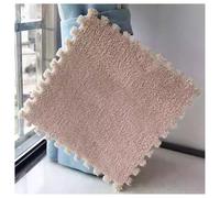 YMXBHN Tappetino da Gioco in Schiuma Eva 72 Pezzi 30X30 Cm Morbidi Tappetini Puzzle Ad Incastro Facili da Installare per Soggiorno, Cameretta dei Bambini E Sala Giochi,Light Brown