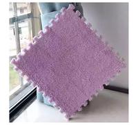 YMXBHN Tappetino da Gioco in Schiuma Eva 9 Pezzi 30X30 Cm Morbidi Tappetini Puzzle Ad Incastro Facili da Installare per Soggiorno, Cameretta dei Bambini E Sala Giochi,Viola