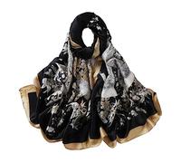 YMXHHB - Sciarpa di seta di gelso, lunga, leggera, Free size