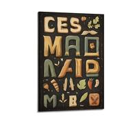 YMXHJJ Album fotografico da parete con stampa artistica su tela, stile bohémien, con elementi della natura, per bambini, 50 x 75 cm