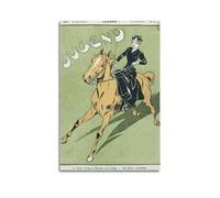 YMXHJJ Album fotografico moderno di famiglia, poster su tela, decorazione per la casa, poster retrò a cavallo con stampe di figure di donna vintage, 40 x 60 cm