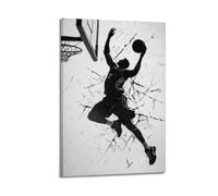 YMXHJJ Stampa artistica da parete su tela, stile minimalista, motivo: pallacanestro, Slam Dunk Sport, 20 x 30 cm