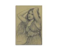 YMXSDIMDS Flora di John William Waterhouse, poster su tela, decorazione artistica da parete moderna per la casa, 40 x 60 cm