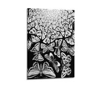 YMXSDIMDS M.C. Escher - Poster su tela, motivo: farfalla su tela, stampa artistica da parete, decorazione moderna per la casa, 20 x 30 cm