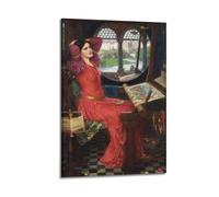 YMXSDIMDS Poster con scritta "I am half-sick of shadows, Said The Lady of Shalott di John William Waterhouse", stampa artistica da appendere alla parete, decorazione per camera da letto, 30 x 45 cm