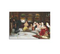 YMXSDIMDS Poster con stampa artistica da parete con immagine di John William Waterhouse Consulting The Oracle by John William Waterhouse, decorazione per la casa, 40 x 60 cm