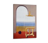 YMXSDIMDS Poster con stampa artistica da parete con immagine di Rene Magritte, The Human Condition 2, decorazione per la casa, 60 x 90 cm