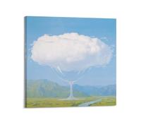 YMXSDIMDS Poster con stampa artistica da parete The Heartstrings di Rene Magritte, decorazione per la casa, 70 x 70 cm