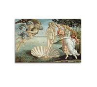 YMXSDIMDS Poster su tela con stampa artistica da parete con la nascita di Venere di Sandro Botticelli, decorazione moderna per camera da letto, 20 x 30 cm