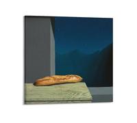 YMXSDIMDS Poster su tela, decorazione artistica da parete per camera da letto moderna con immagine di Rene Magritte Future by Rene Magritte, 60 x 60 cm
