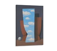 YMXSDIMDS Poster su tela, motivo: La Joconde, 1960 di Rene Magritte, stampa artistica da appendere alla parete, 30 x 45 cm