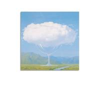 YMXSDIMDS Poster su tela, motivo: The Heartstrings di Rene Magritte, stampa artistica da parete estetica per la casa, decorazione moderna, 40 x 40 cm