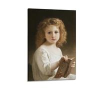 YMXSDIMDS Stampa artistica da parete con il libro di storie di William Adolphe Bouguereau, decorazione per la casa, decorazione per la casa, 20 x 30 cm