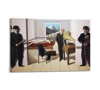 YMXSDIMDS Stampa artistica da parete per camera da letto, motivo: Minaced Assassin di Rene Magritte, decorazione per la casa, 50 x 75 cm