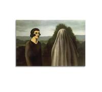 YMXSDIMDS Stampa artistica da parete su tela con immagine di René Magritte, con l'invenzione della vita, da appendere, idea decorativa, 60 x 90 cm