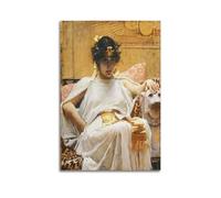 YMXSDIMDS Stampa artistica da parete su tela, motivo: Cleopatra di John William Waterhouse, decorazione moderna, 20 x 30 cm