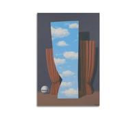 YMXSDIMDS Stampa artistica da parete su tela, motivo: La Joconde, 1960 di Rene Magritte, decorazione moderna per camera da letto, 30 x 45 cm
