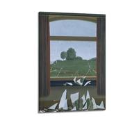 YMXSDIMDS Stampa artistica da parete su tela, motivo: La porta della libertà di Rene Magritte, decorazione moderna per camera da letto, 60 x 90 cm