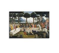 YMXSDIMDS Stampa artistica da parete su tela, motivo: La storia di Nastagio Degli Onesti 2 di Sandro Botticelli, decorazione moderna per camera da letto, 30 x 45 cm