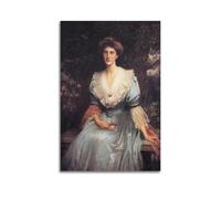 YMXSDIMDS Stampa artistica da parete su tela, motivo: Lady Violet Henderson di John William Waterhouse, decorazione moderna, 30 x 45 cm