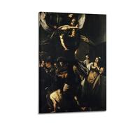 YMXSDIMDS Stampa artistica da parete su tela, motivo: Le sette opere di misericordia di Caravaggio, decorazione moderna per camera da letto, 20 x 30 cm