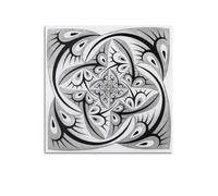 YMXSDIMDS Stampa artistica da parete su tela "Path of Life II Colour by M.C. Escher", decorazione moderna, 70 x 70 cm