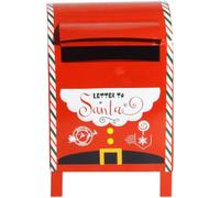 Ymxygz Cassetta Postale a Forma di Casa di Babbo Natale, Cassetta delle Lettere per Le Consegne Natalizie, Elegante Cassetta Postale in Ferro per L'ingresso di Negozi E caffè.