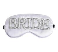 Ymxygz Maschere per Dormire per Damigelle, Maschera per Dormire con Perle Sposa, Maschera Oscurante per Gli Occhi in Raso, Giochi per Matrimoni per Il Ricevimento, Prima Notte di Nozze,
