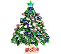 Ymxygz Spilla a Forma di Albero di Natale, Spilla in Smalto di, Spilla alla Moda per Donne E Ragazze, Accessorio di Gioielleria per Feste di Natale