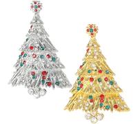 Ymxygz Spilla a Forma di Albero di Natale, Spilla in, Spilla alla Moda per Donne E Ragazze, Accessorio di Gioielleria per Feste di Natale