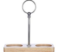 Ymxygz Vassoio per Macina Sale E Pepe, Poggia Macinino per Pepe in Legno, Supporto per Sale E Pepe, Protezione per Tavolo Pranzo, Vassoio in Legno Adatto a Molti Macinini E Shaker