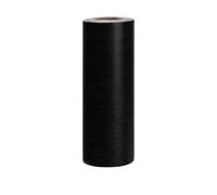 YMYGCC 1PC Realistico Legno Venatura Nastro Autoadesivo Linea Vita Carta da Parati Vinile Decalcomanie Bordo Parete Battiscopa Linea Adesivi Decorazione Casa Decalcomania(Black,12cm x 5m)