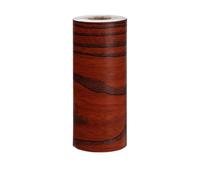 YMYGCC 1PC Realistico Legno Venatura Nastro Autoadesivo Linea Vita Carta da Parati Vinile Decalcomanie Bordo Parete Battiscopa Linea Adesivi Decorazione Casa Decalcomania(Dark Brown,12cm x 5m)