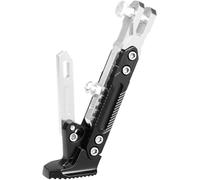 YMYQF Cavalletto per Moto per Piaggio Liberty 150 2010-2019 2020 2021 2022 2023 2024 2025 2026, Durevole Moto Supporto Cavalletto Laterale Regolabile Metallo Supporto Laterale Parcheggio,Silver