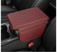 YMYQF Cuscino Bracciolo Auto per Bugatti Divo Centodieci Veyron, AntiGraffio Pelle Console Centrale Pad Copertura Cuscino Bracciolo Protezion Accessori,Red