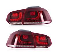 YMYYQW Antinebbia posteriore Fanale posterior LED per MK6 per Golf 6 R 2008-2013 Fanale posteriore Indicatore di direzione dinamico Fendinebbia posteriore Luce freno