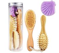 YMZ Konjac - Set di 3 spazzole da bagno e massaggi, per lavaggio viso, vasca da bagno