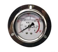 YN-60ZT per assiale per bordo per manometro sismico, diametro del viso 60 mm, costruzione in rame e acciaio inossidabile per aria industriale, olio e pressa idraulica (0-6MPA)