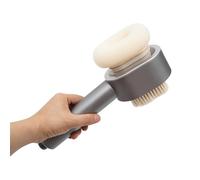 YNAADYH Abs - Doccetta doccia con filtro, soffione doccia contro il calcare, doccetta doccia con testa in spugna ed elemento filtrante (argento)