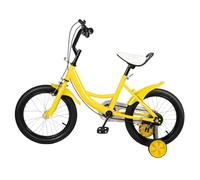 YNAADYH Bicicletta da Bilanciamento con Ruote Stabilizzanti, 16 Pollici, per Bambini da 4 a 8 Anni, Ruote Stabilizzatrici Rimovibili, Nero