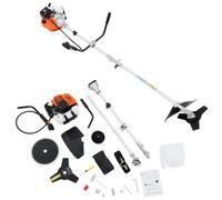 YNAADYH Decespugliatore a benzina, 42,7 cm³, multifunzione | Decespugliatore a benzina con 3 testine per giardino, prato e erbacce, potente e flessibile