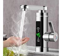YNAADYH Rubinetto riscaldante istantaneo - 3300 W - Scaldabagno istantaneo - Acqua calda rapida - Design moderno - Bianco