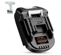 YNDZ Adattatore batteria per Einhell 18 V Power X-Change batteria di alimentazione per Makita BL1830 Series 18V LXT Tools, con Type-C 5V/2.1A e USB QC3.0 18W