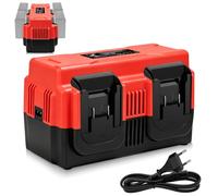 YNDZ Caricatore a 4 scomparti per batteria Einhell Power X-Change da 18 V, caricatore rapido compatibile con batterie PXC, stazione di ricarica a 4 porte per batterie agli ioni di litio, caricatore